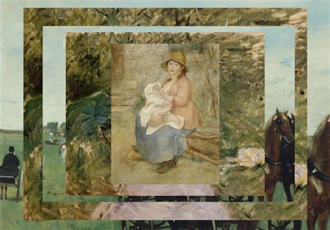 breastfeeding cartoon|Three Impressionist paintings that give an  .